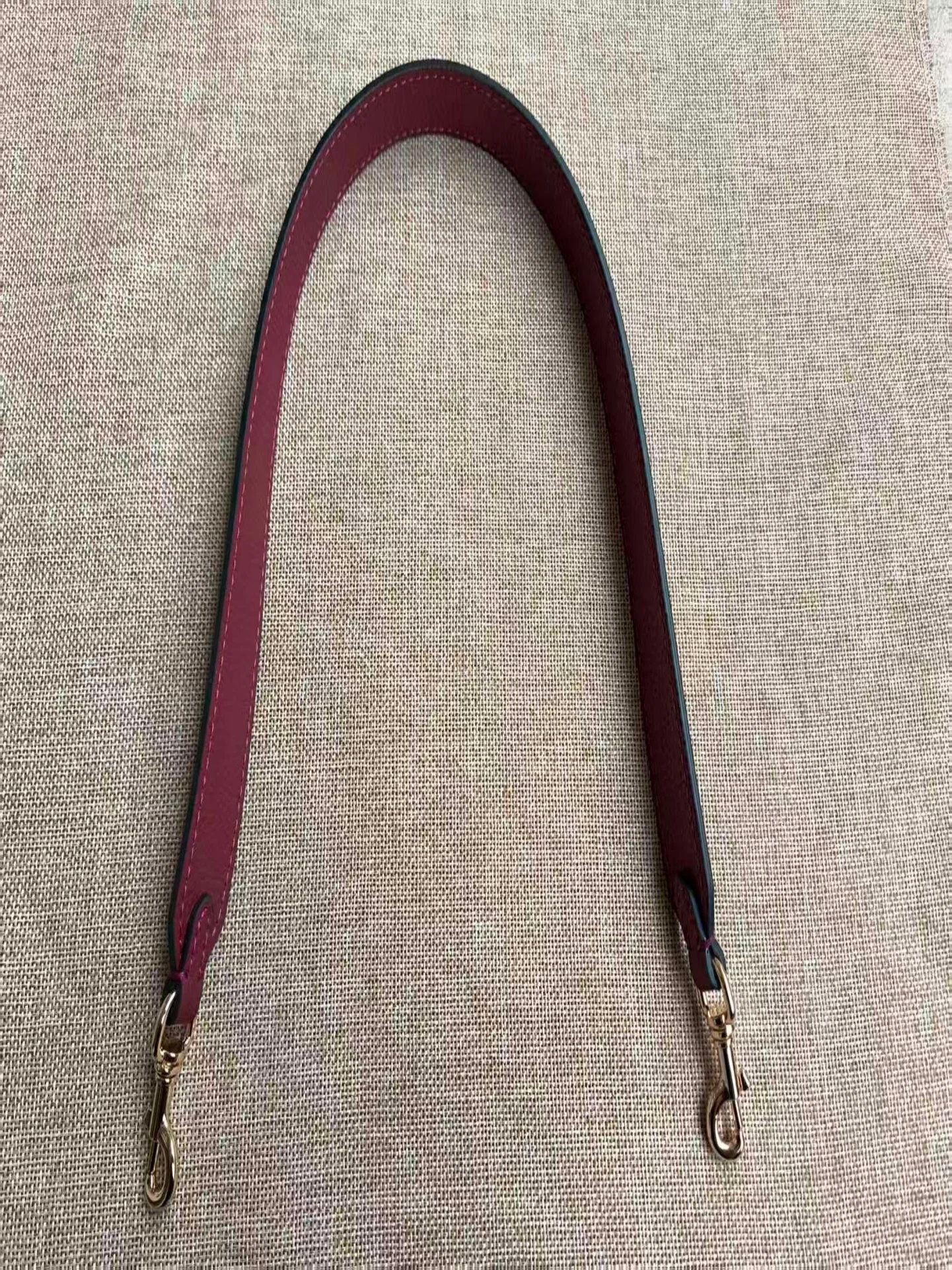 genuine-leather-shoulder-strap-wine-red-extended-stress-relief-underarm-single-shoulder-handheld-short-belt-for-bags