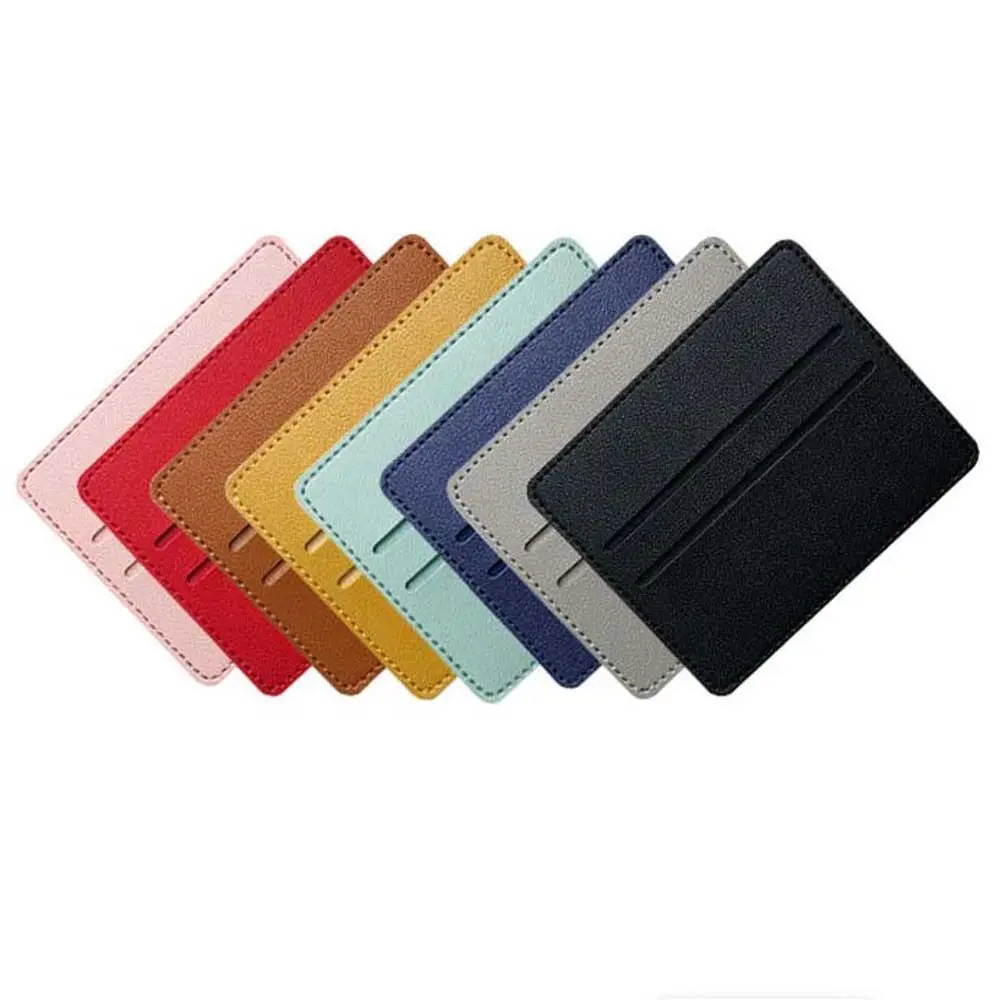 

Simple PU Leather Card Holder Bank Credit Card ID Cards Coin Pouch Case Bag Organizer Women Men Thin Business Card Wallet