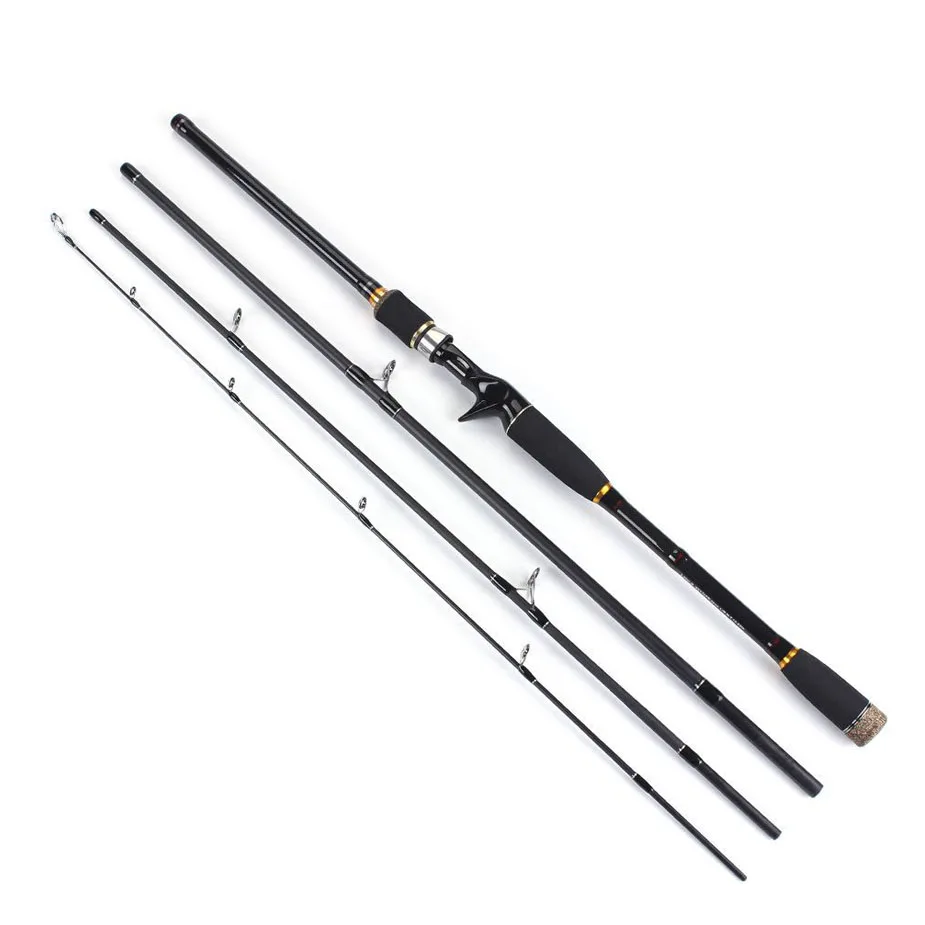 

2.1-3.0m Spinning Lure Fishing Rod Casting Carbon Fast Action 4 Section M Power 10-25g Travel Rod Fishing Tackle Freshwater