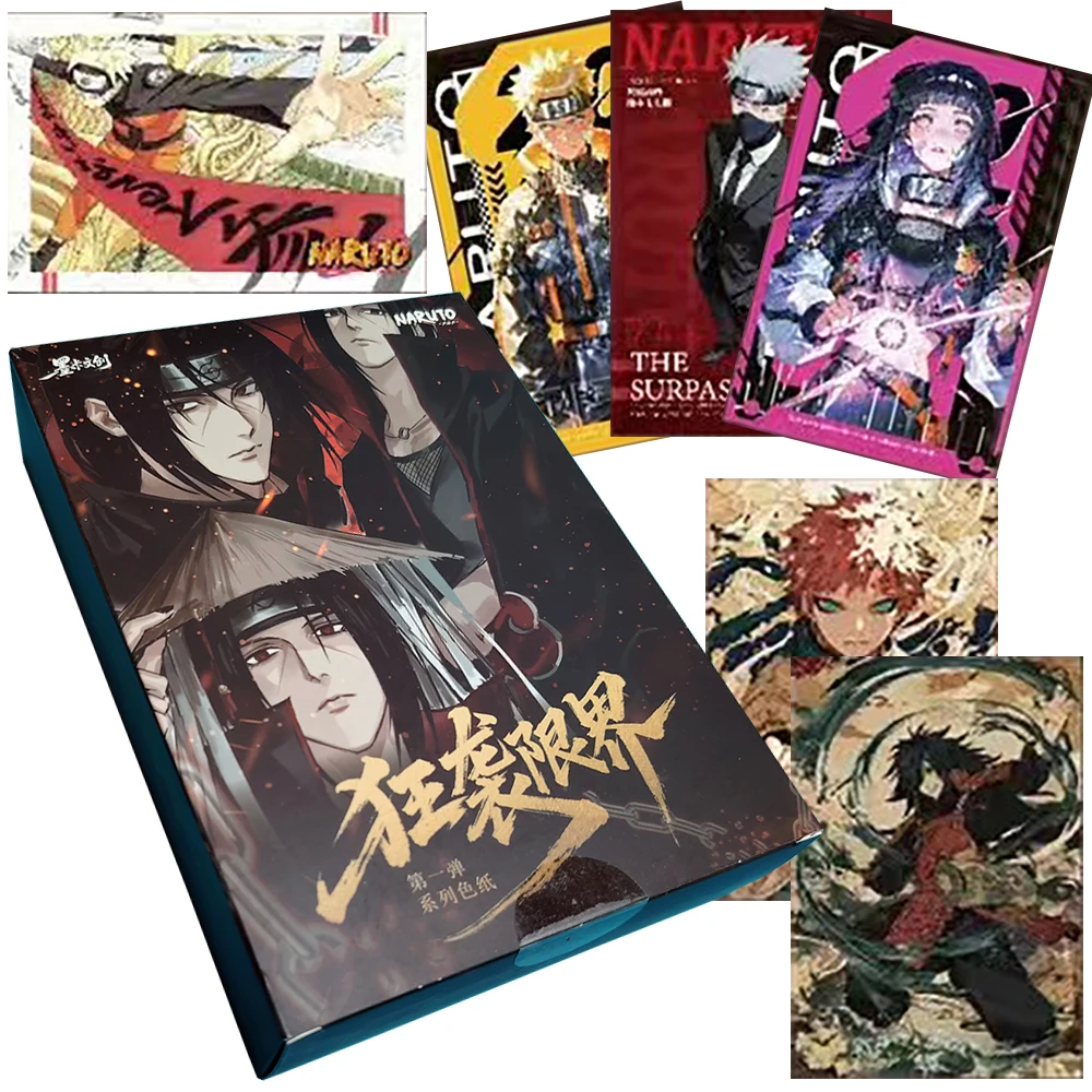 

Naruto Rare Character Color Paper Card Japanese Battle Adventure Anime Peripheral Toys Black and White Limited Card Holiday Gift