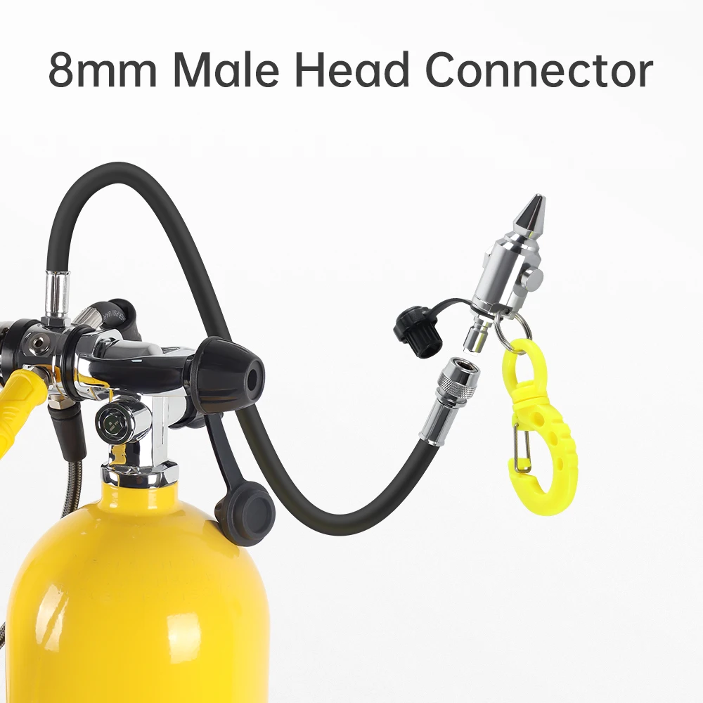DIDEEP Portable BCD Air Nozzle Blow Gun,Pressure Control Blow Nozzles with hooks,Dust Remover for Scuba Diving Tank Accessories