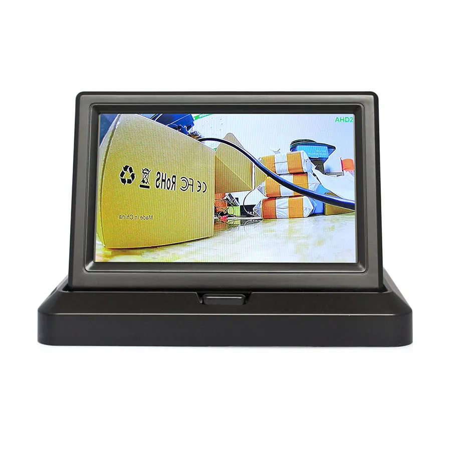 SMALUCK AHD 5inch IPS Screen Backup Car Monitor 1920*1080 HD 170 Degree Starlight Night Vision Car Camera Vehicle Reverse