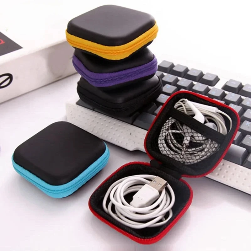 

Mini Earphone Charging Case Packaging Zipper Bag Portable Travel Cable Storage Electronic Product Storage Bag Data Cable Storage