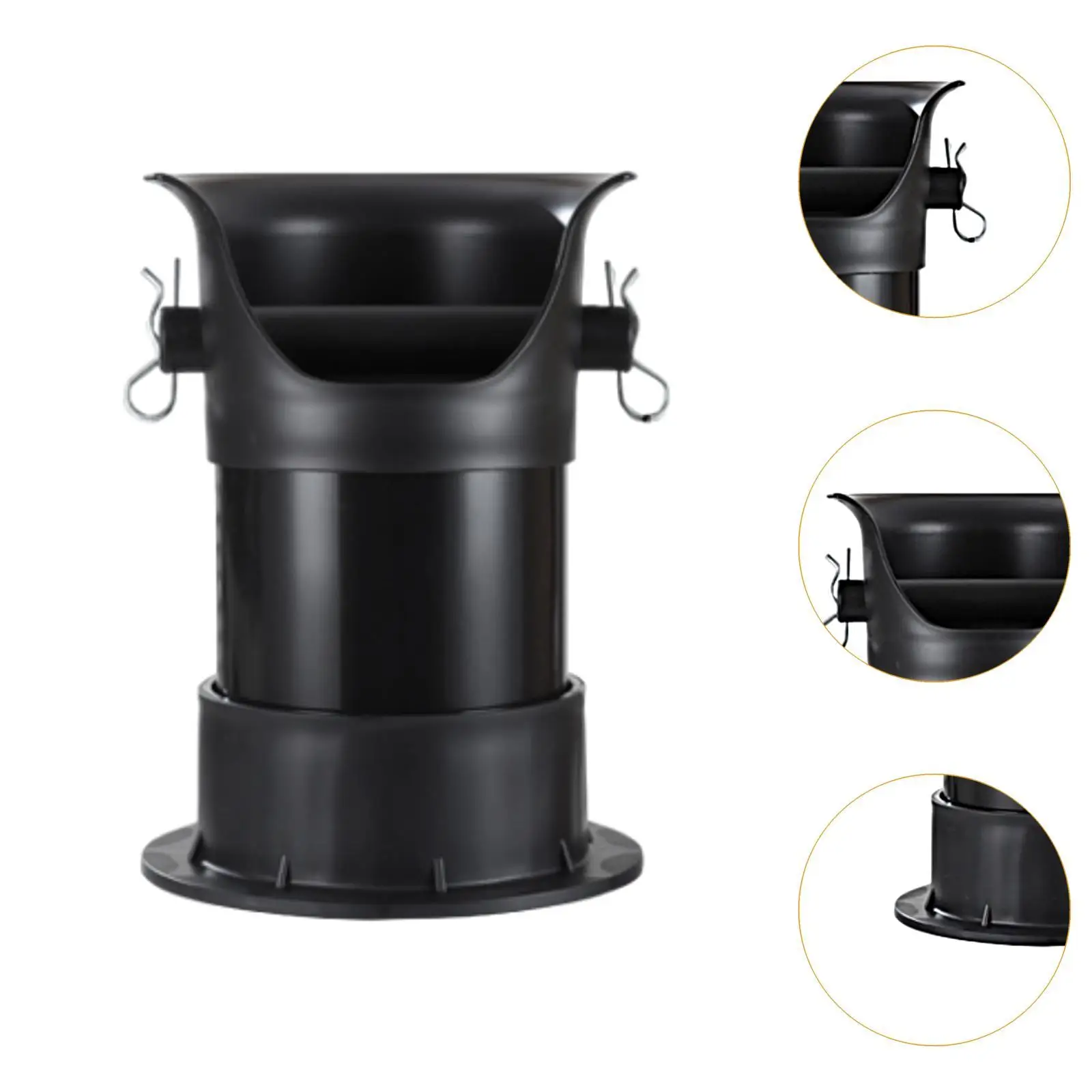 Caixa de batida para grãos de café expresso, base antiderrapante portátil, descarga de café expresso absorvente de choque