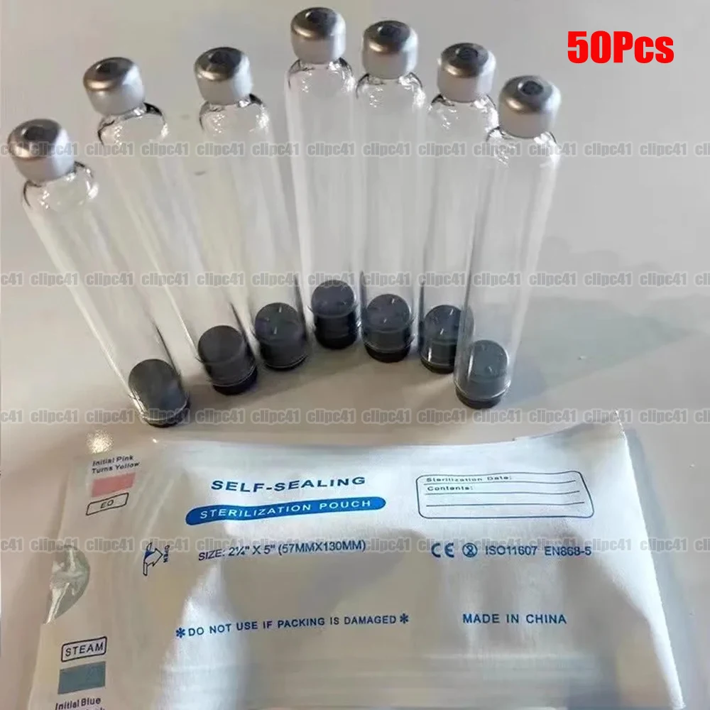 50Pcs Sterile Insulin Cartridges 3ml Cassette Bottle for Lilly Insulin Injection Pen Individual Packaging Medical Aesthetics