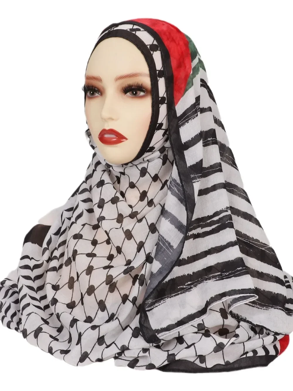 Donne Stampa Hijab Eid Musulmano Ramadan Sciarpa Lunga Scialli Avvolgere Foulard Islamico Turbante Signore Arabo Copricapo Marocco Sciarpe