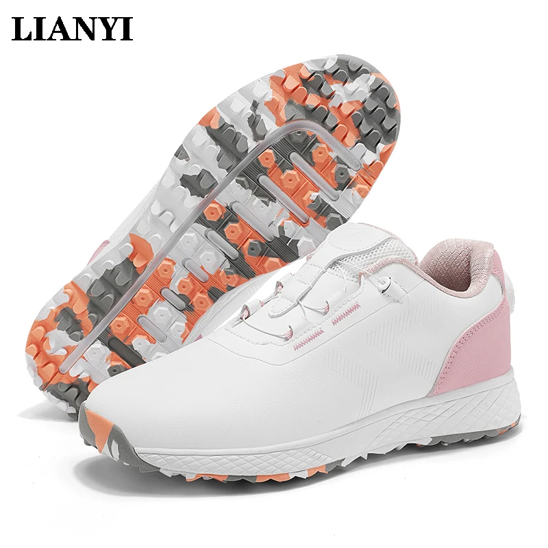 

LIANYI Women's Golf Shoes Couple Style Professional and Stylish Outdoor Sports Training Breathable and Waterproof Casual Shoes