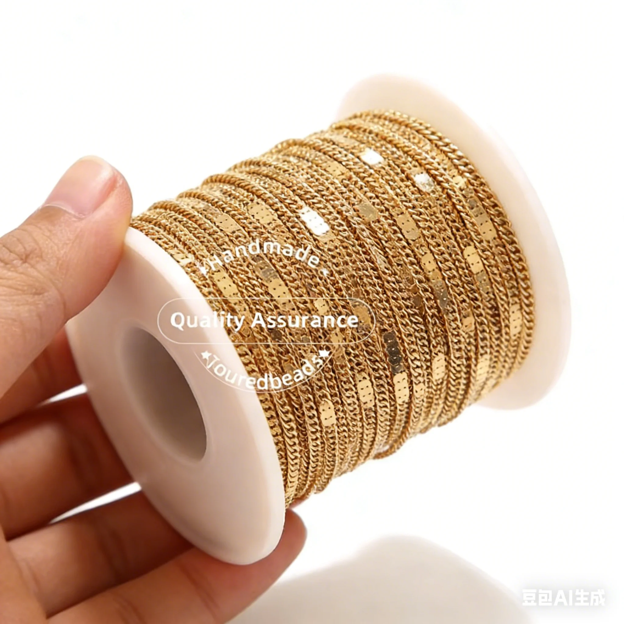 2 Meters Stainless Steel Gold Chain 2mm width Flat Curb Chains for Necklace Bracelet Making Bulk Findings