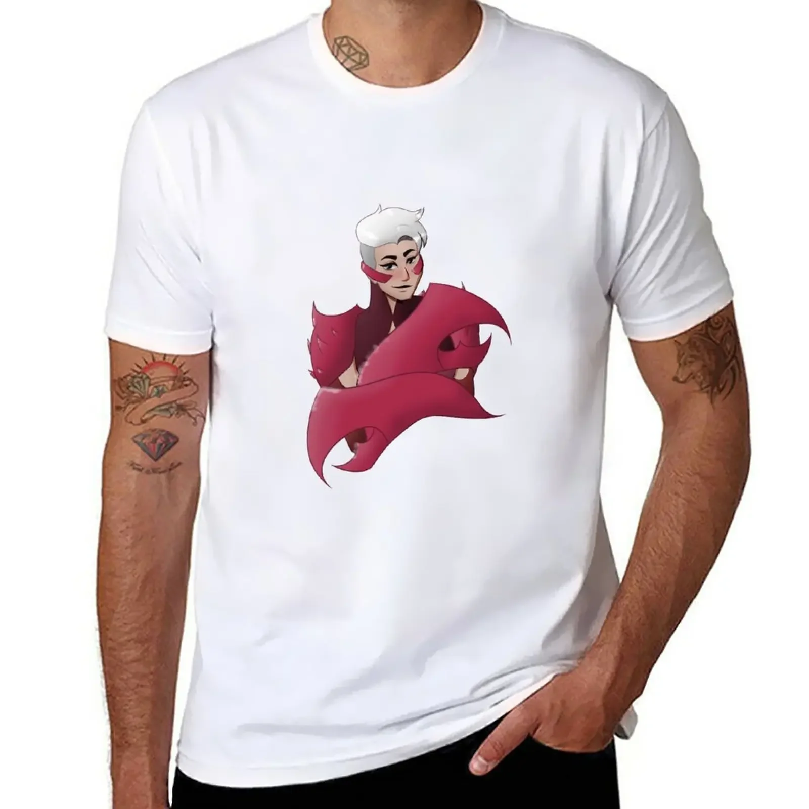 Scorpia shera T-Shirt anime clothes blacks slim fit t shirts for men