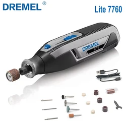 Dremel Lite 7760 Cordless Rotary Tool 4V Li-Ion Electric Grinder Variable Speed Multifunctional Tools for Light Diy & Crafting