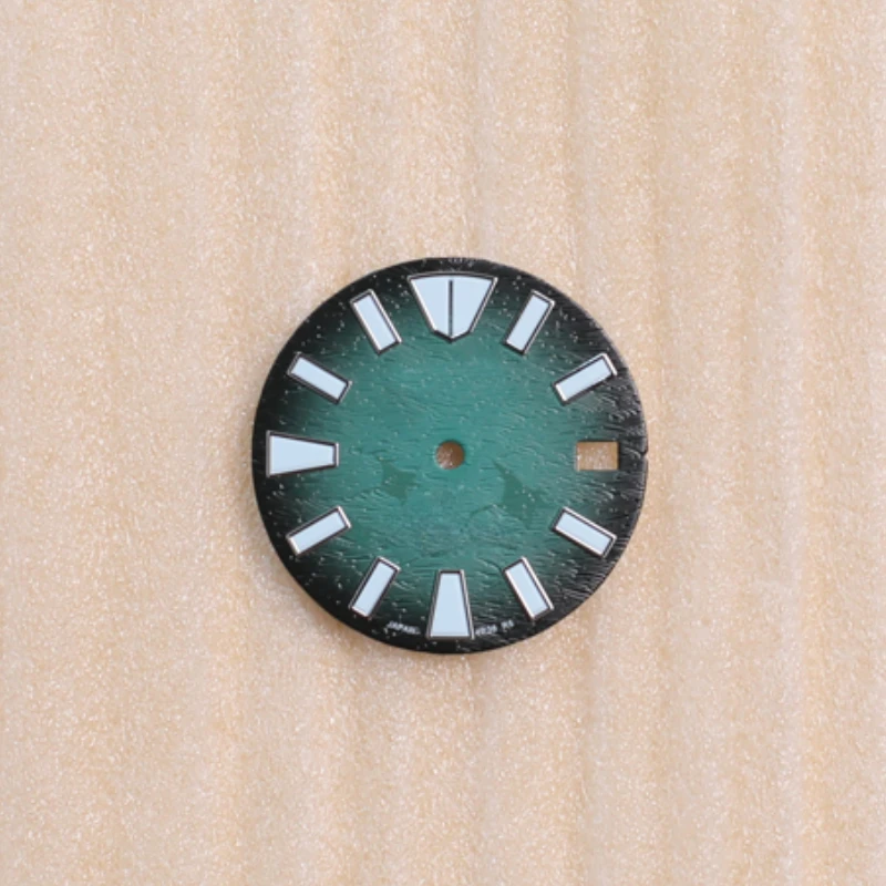 Nh35 dial 28.5mm sem luminoso fosco preto vermelho relógio dial para nh35 nh36 movimento automático novo diy