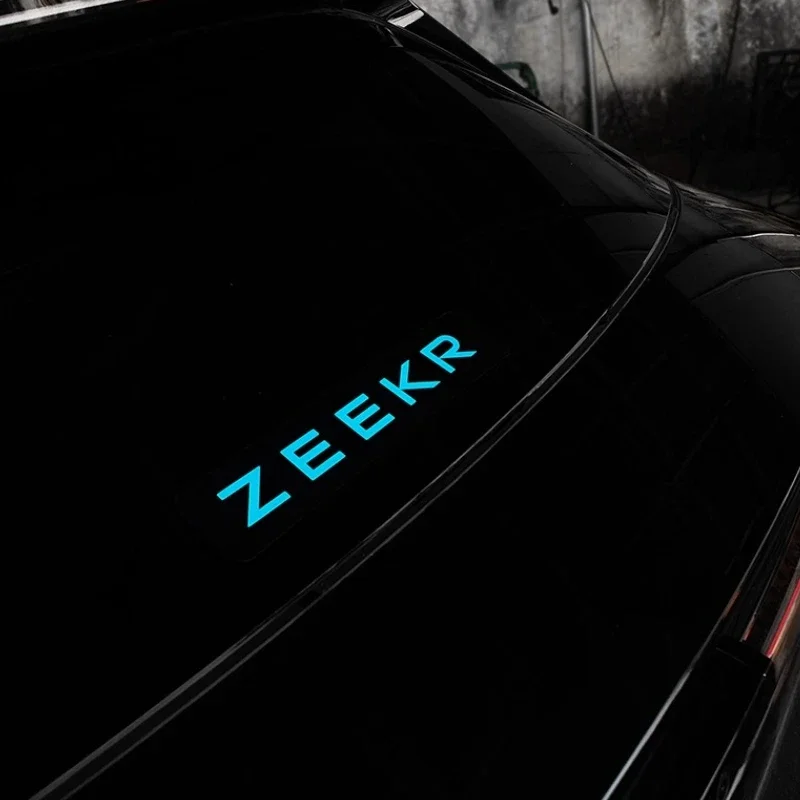 ل ZEEKR 7X الباب الخلفي الإنجليزية تغيير لون لاصق غشائي رسالة تغيير لون فيلم لوازم السيارة الخارجية تعديل ملصق #3