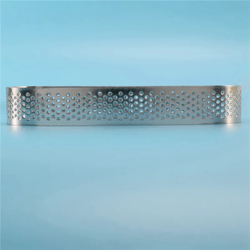 

ABPQ-12PCS Oval Tart Ring Stainless Steel Perforated Mold Mousse Ring French Dessert Cake Decorating Mousse Mould Bakeware