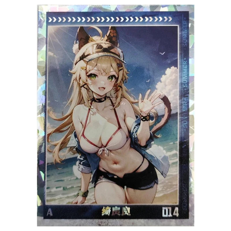 Anime Goddess Story Rare A Refraction Game Collectible Cards Bronya Hu Tao Nami Yuuki Asuna Nezuko Toys for boys Birthday Gifts