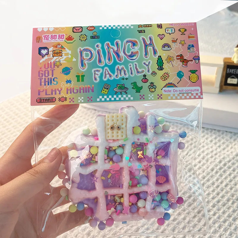 Taba Squishy Cake Doughnut Stress Relief Toy, Extra Large Sensory Fidget Toys for Kids Adults Anxiety Relaxation Squeeze Gift