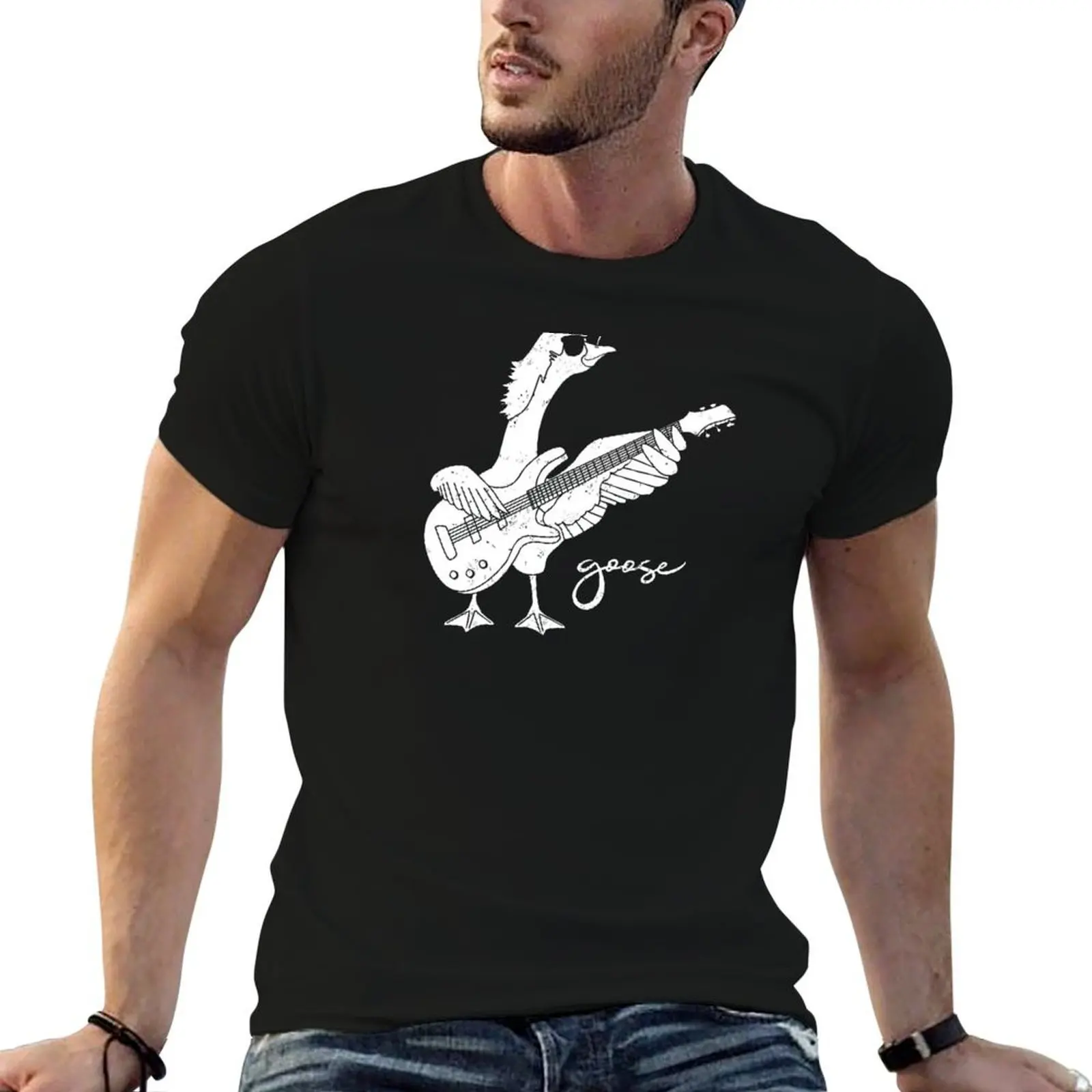 

Goose Band (Bass Guitar) T-Shirt men t shirt cotton 100% t shirts cotton 100% funny t shirts man T-Shirt
