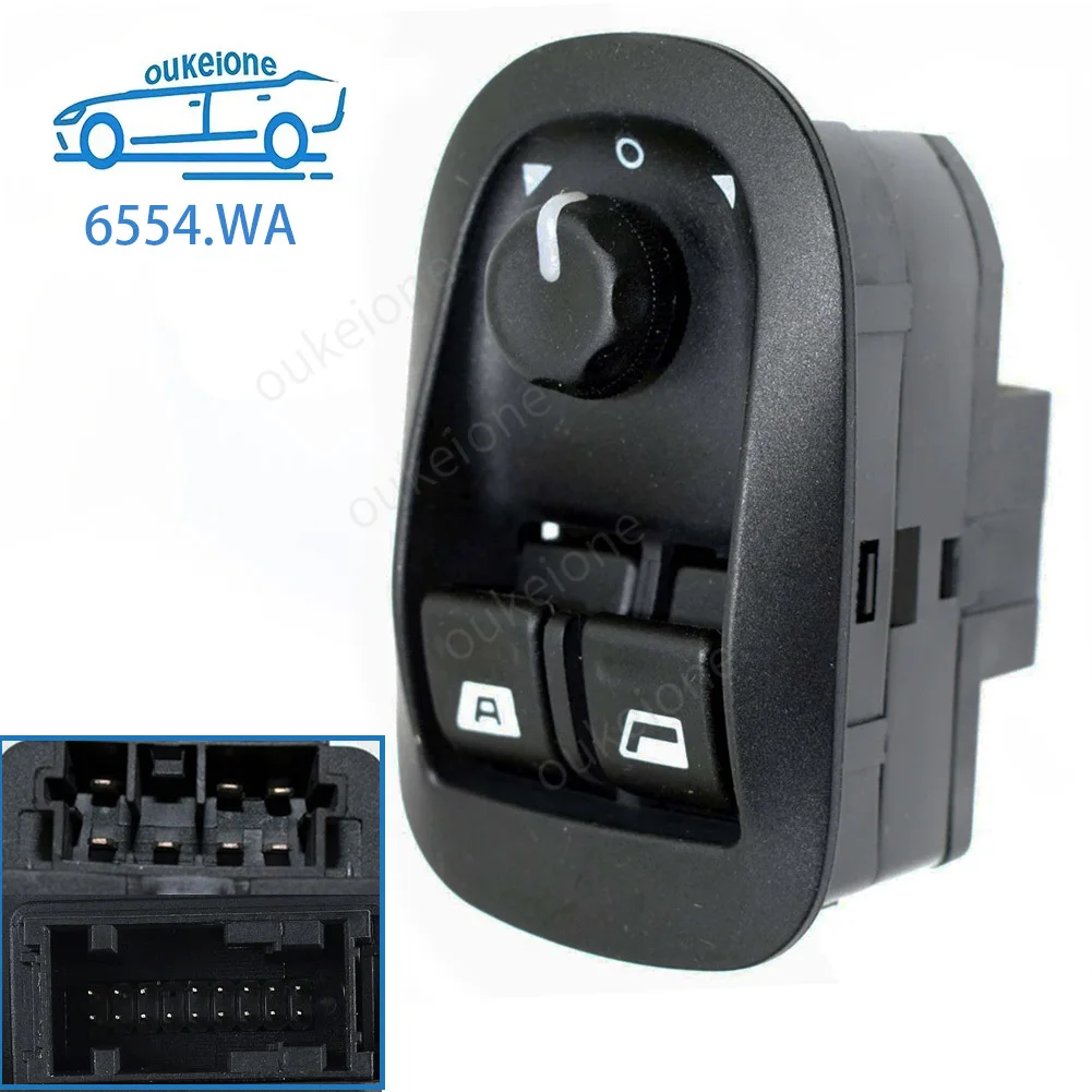 6554.WA Electric Power Master Window Switch Lifter Control for Peugeot 206 206 CC 206SW 306 206 Saloon 1998 1999 2000 2001-2016