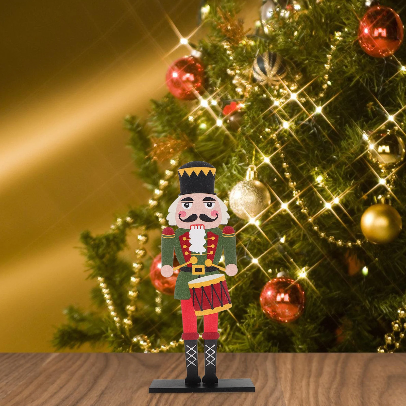 

Nutcracker Ornament Figure Decoration Holiday Party Tabletop Decorations Home Fireplace Halloween Figures Puppet Candy