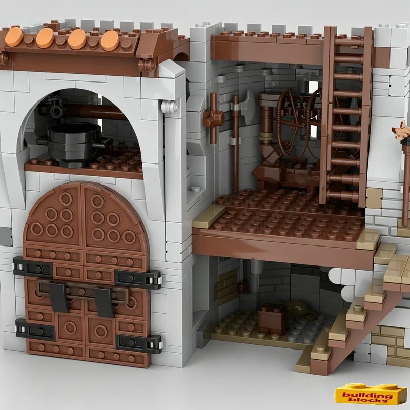 2680PCS Gate Of Bricktenstein Castle MOC Medieval Model Custom Puzzle Architecture DIY Assembly Educational Toy Collection Gift