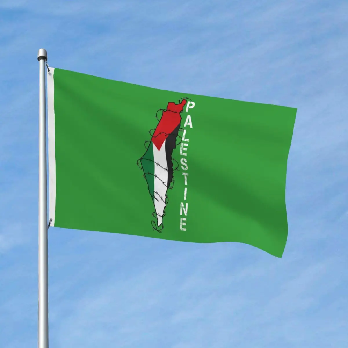 Kufiya Palestine Keffiyeh Flag-Palestinian Map Flag 90X150cm Flags Banner with 2 Grommets for Hanging For Dorm Room Bedroom