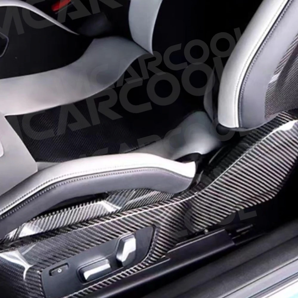 

Dry Carbon Car Seat Side Panel Seat Side Trim Panel Interior Decoration Car Accessories For BMW M2 M3 M4 X3M X4M G80 G82 2022+