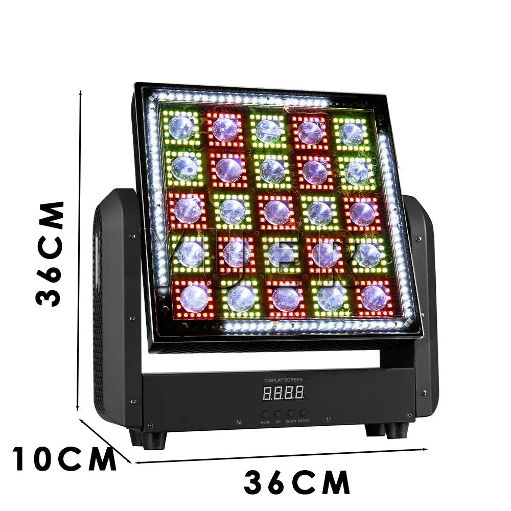 LED 25x5W Beam With RGB Warm Cold White Led Matrixl Moving Head Stage Lighting For Dj Disco Party Club DMX512 Music Control