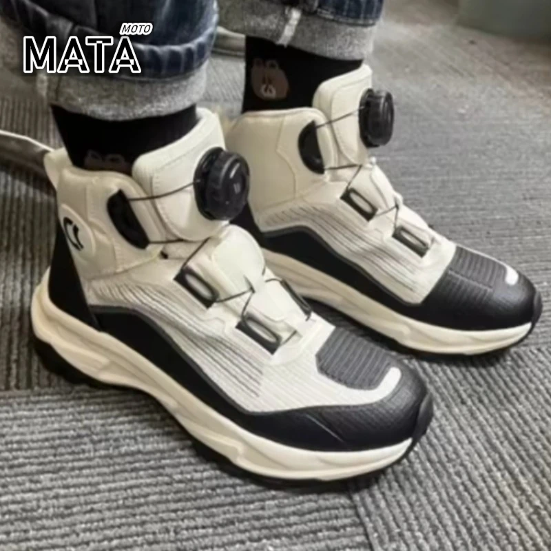 

Motorcycle Shoes Men Women Casual Riding Botas Summer Breathable Commute Travel Breathable Anti Slip XRD Ankle Protection