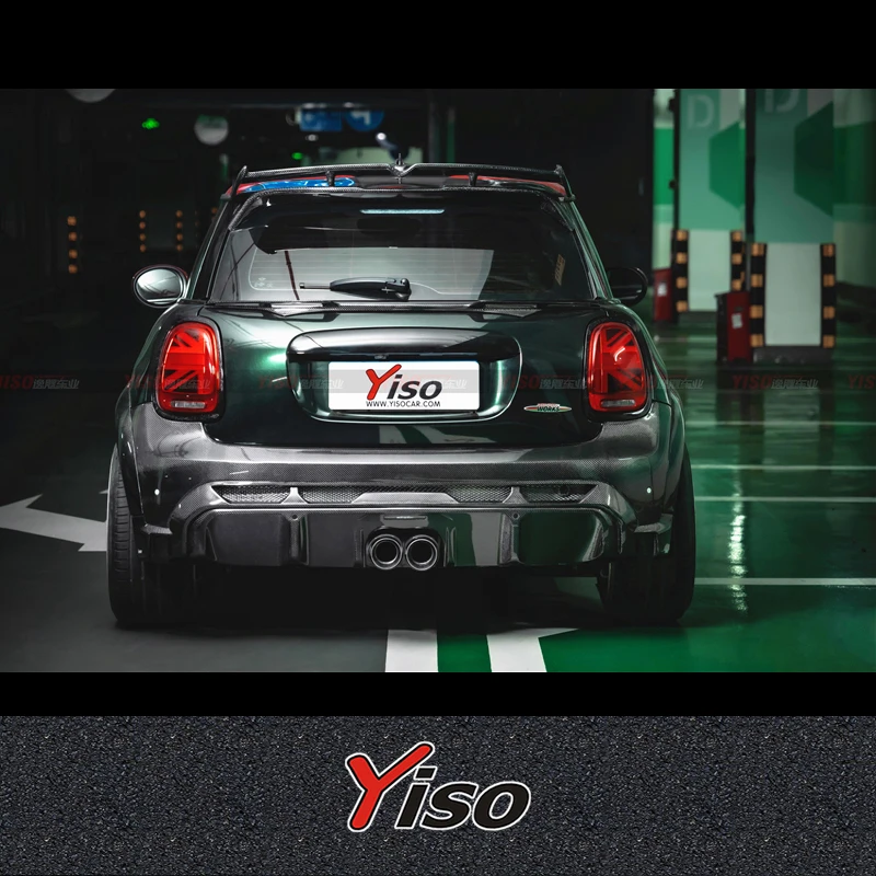 FOR BMW MINI 2022 F56 JCW LCI Modified Carbon fiber YISO Rear Bumper