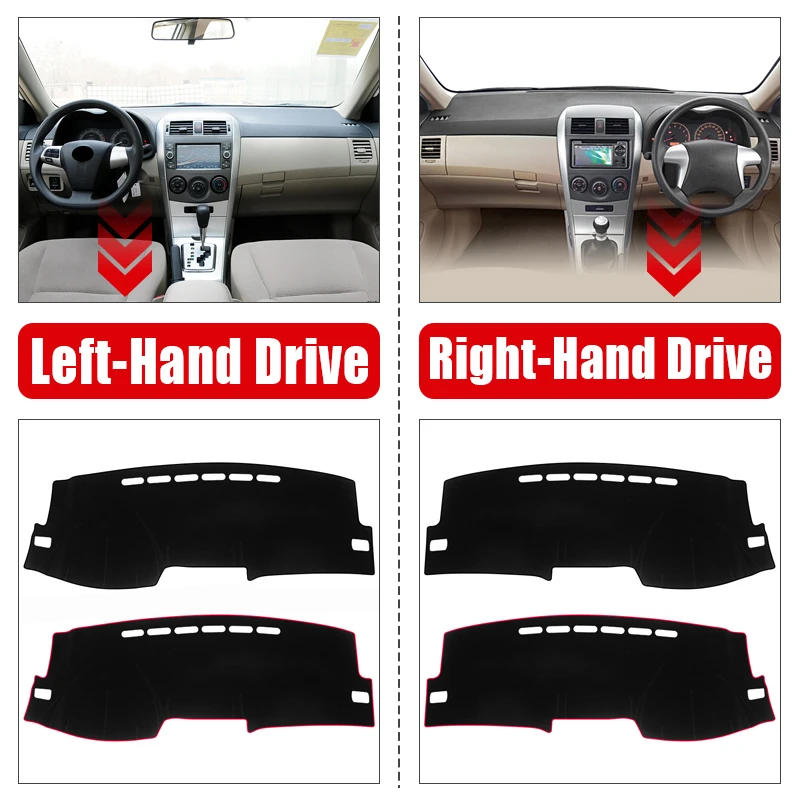 For Toyota Corolla Axio Fielder 2007 2008 2009 2010 2011 Car Dashboard Cover Mat Dash Board Sun Shade Pad Carpets Accessories