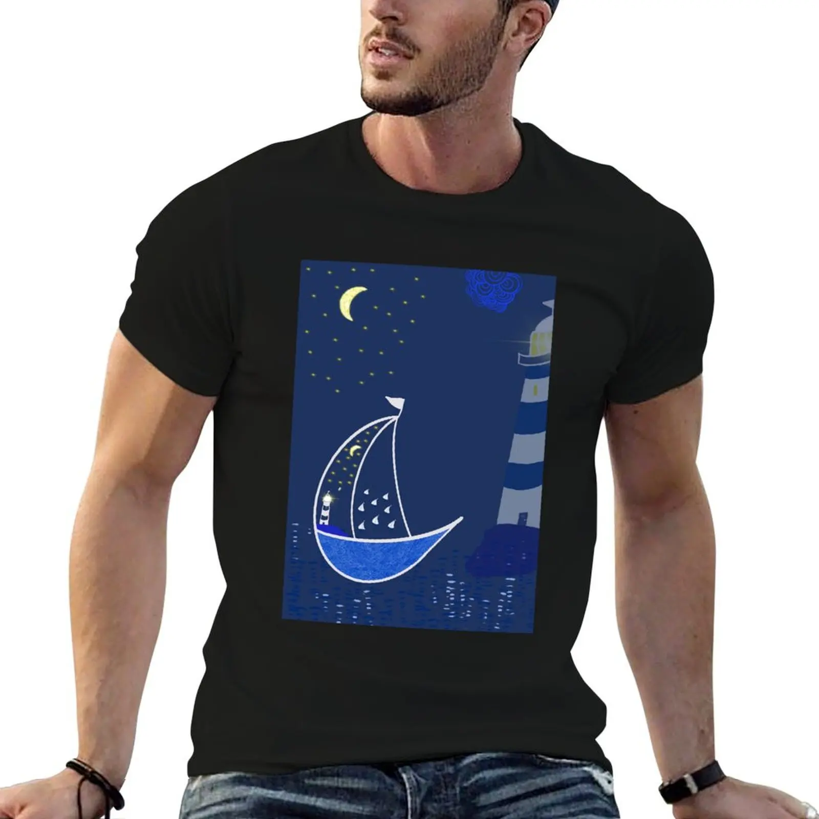 Onwards and Upwards T-Shirt Retro Style Print Casual Top