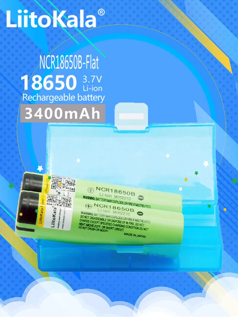 Hot New Original NCR18650B 3.7 v 3400mah 18650 Lithium Rechargeable Battery For Flashlight batteries