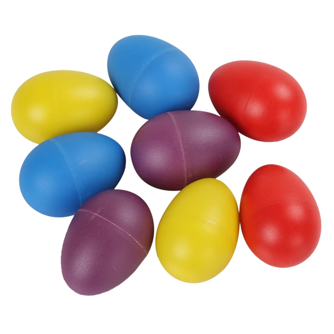 2pcs Plastic Eggs Shakers Rattle Rustling Percussion Musical  for KTV Party  Games Orff Instruments