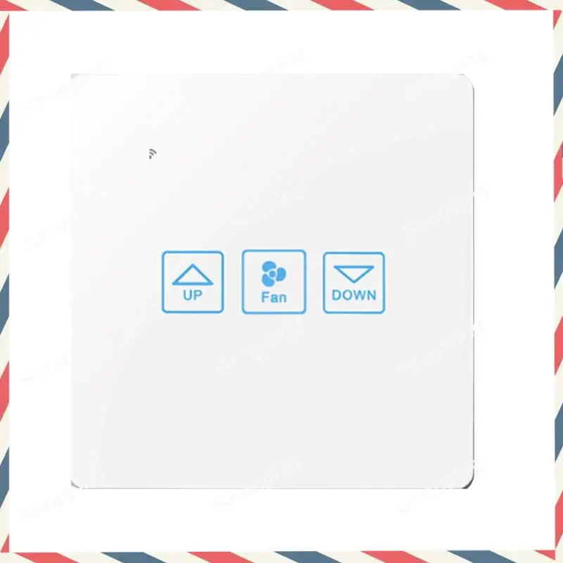 

M20K Сенсорный переключатель управления скоростью вентилятора Wi-Fi Smart Deluxe Crystal Panel Switch Tuay App Дистанционное управление 90 В 250 В Переключатель ЕС Великобритании