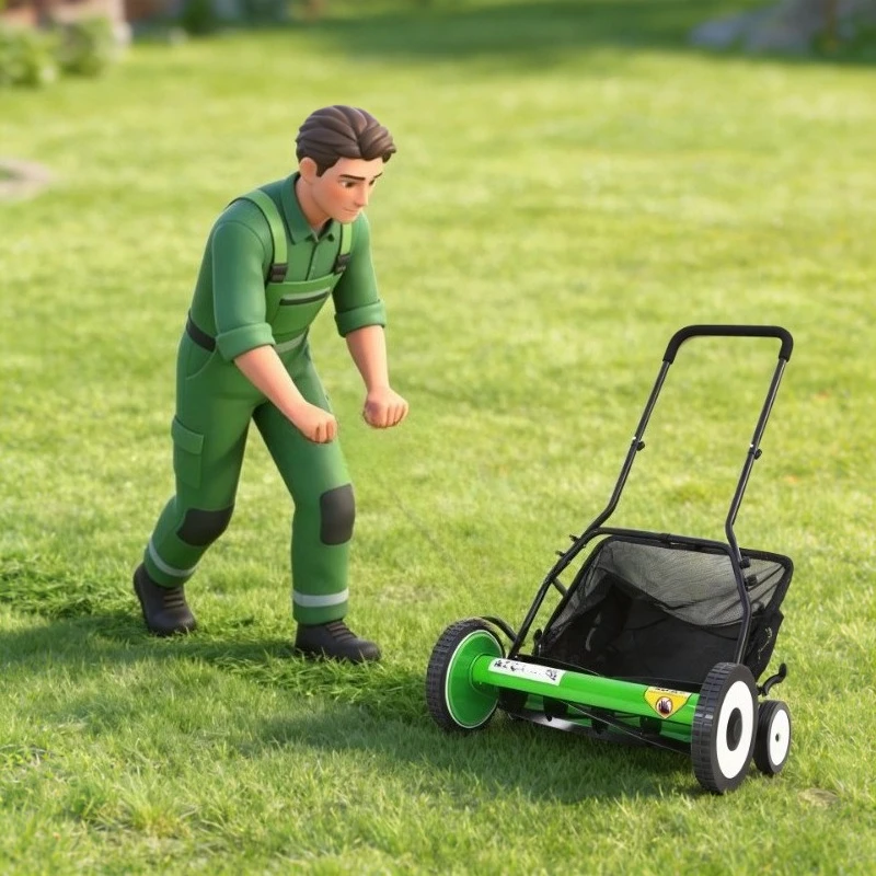 Multifunctional Small Household Hand Propelled Lawn Trimmer Lawn Mower