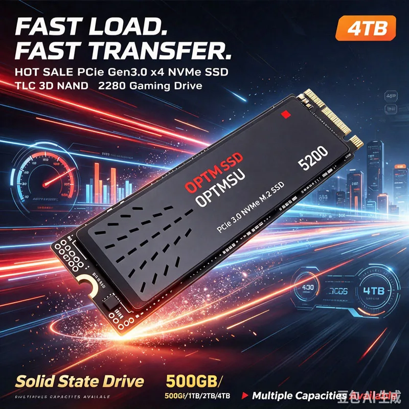 2026 Novo SSD M.2 de Alta Capacidade 1TB 2TB 5200 Original Portátil de Alta Velocidade Adequado para Laptops e Desktops
