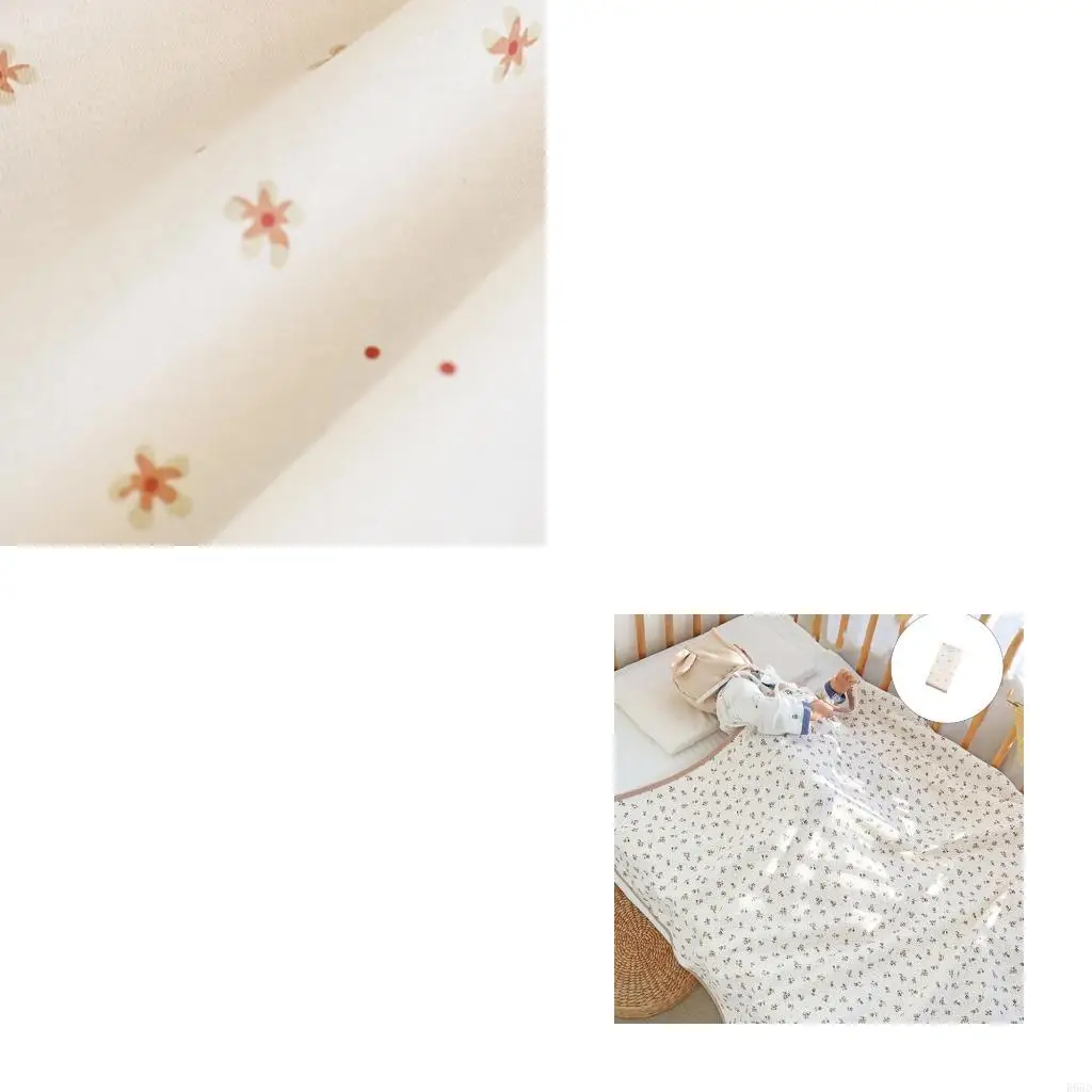 R66D Baby Swaddles Wrap Breathable Cotton Soft and Skin Friendly Newborns Essential