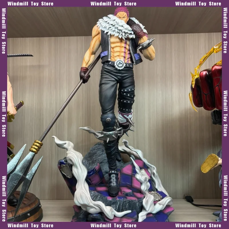 

В наличии Новый 39 см ONE PIECE Статуя Шарлотта Катакури Богатая основа Деталь Фиолетовый плащ с перьями Ручная работа Аниме Оригинальный дизайн