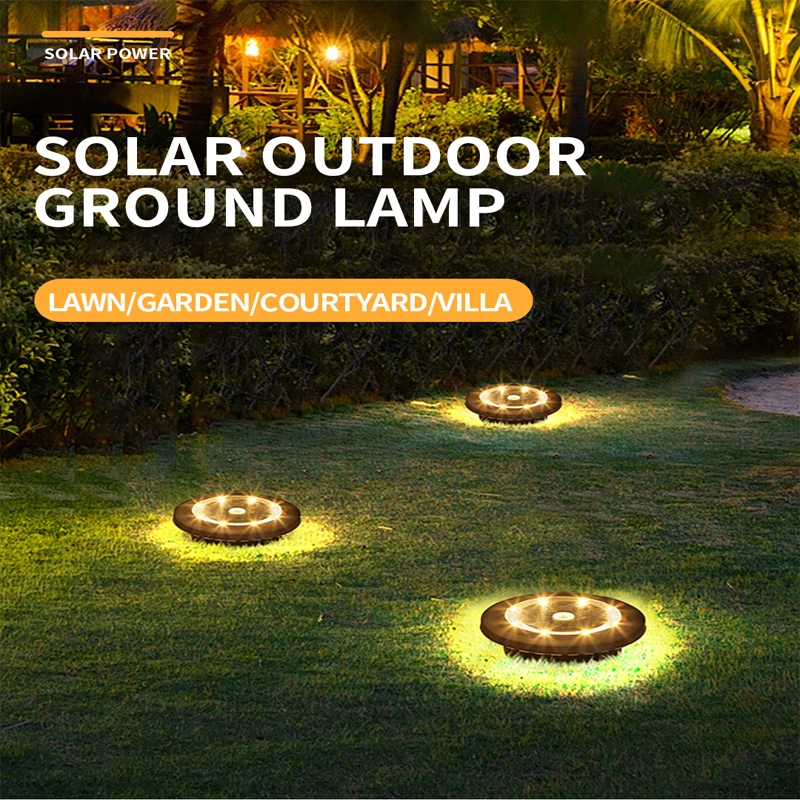

Outdoor Solar Powered Stainless Steel Ground Lamp 4/10 Pieces Set Lawn Lights 8 LED Warm & Cool White Light for Garden Pathway D