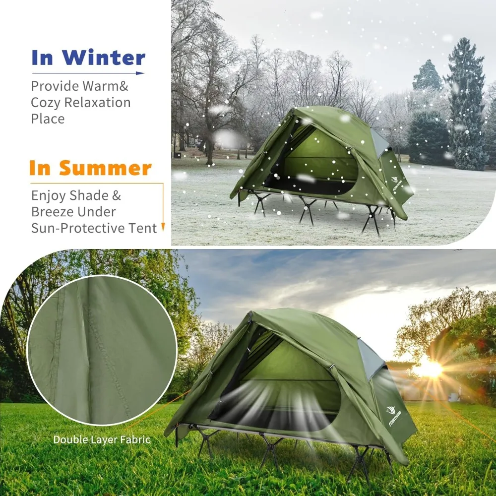 خيمة محمولة قابلة للطي 4 في 1 للمغامرات الخارجية المنفردة
