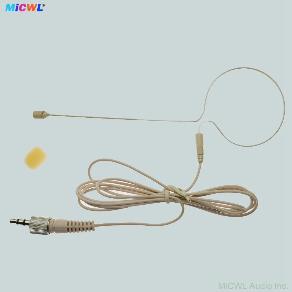 

HM200K Omnidirectional Noise Canceling Microphone Beige For Sennheiser G2 G3 G4 Bodypack 3.5mm Screw Lock Stereo