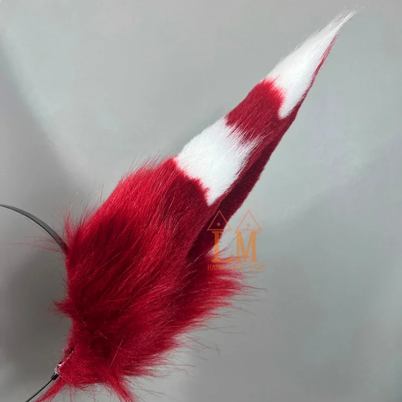 New Custom for Xayah the Rebel Original Skin Cosplay Ears LOL Fox Wolf Bird Ears Headwear Cosplay Hand Made Lovely Hollaween view 5
