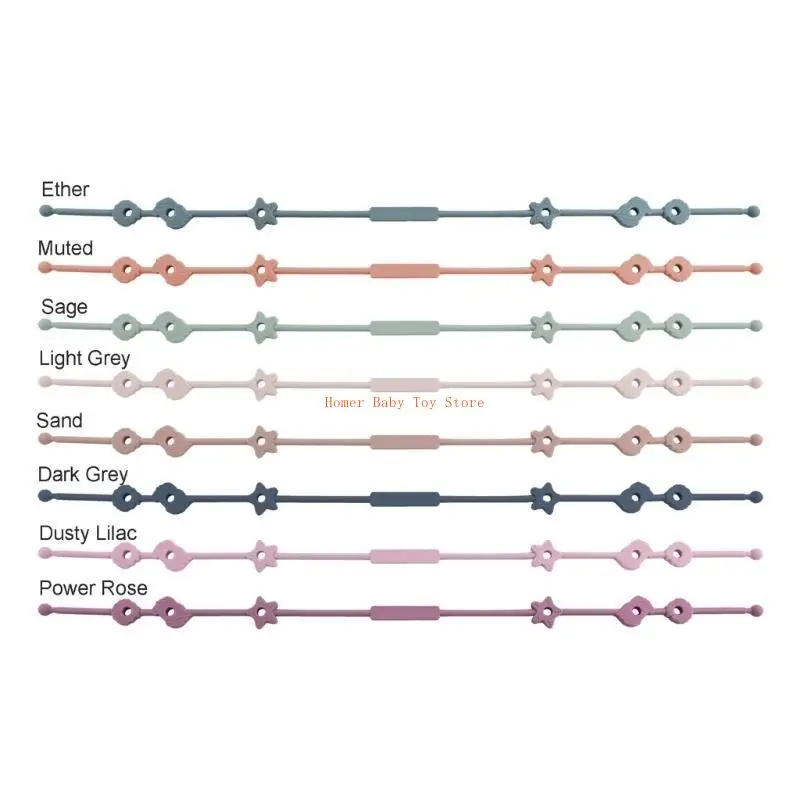 

J0PF силиконовый зажим для соски, игрушки, ремни безопасности, ремни для бутылочек, детские ремни для соски-прорезывателя для