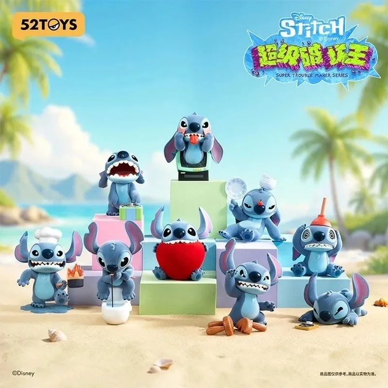 

52toys Disney Stitch Super Trouble Maker Series слепая коробка милый 10 см Alien Puppy Stitch фигурка аниме модель Коллекционная игрушка в подарок