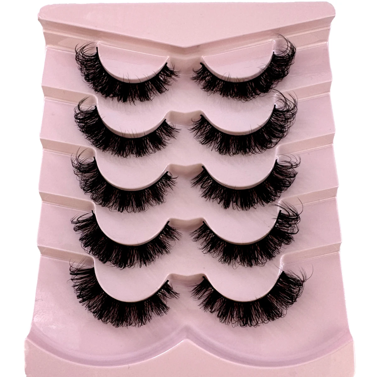 Nuevas pestañas 3D efecto ojo de gato, suaves y esponjosas, 5 pares de pestañas estilo cómic, pestañas postizas naturales con efecto wispy.