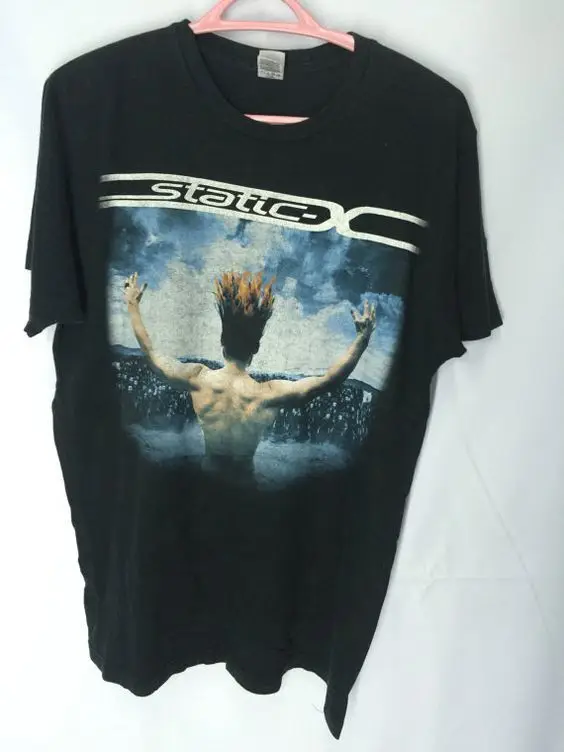 Static X 2009 US Tour Mens T Shirt remake metal band TE6327