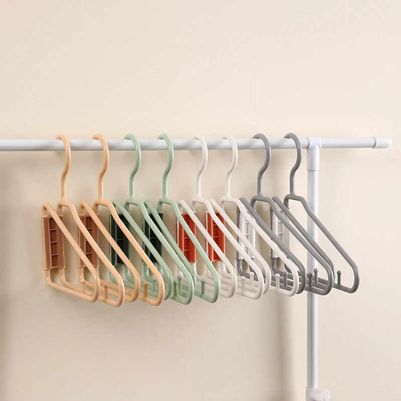 

1PC Folding Clothes Hangers Towel Rack Clothes Hangers Home Storage Hooks Home Storage Hooks Towel Rack Portable Space-Saving