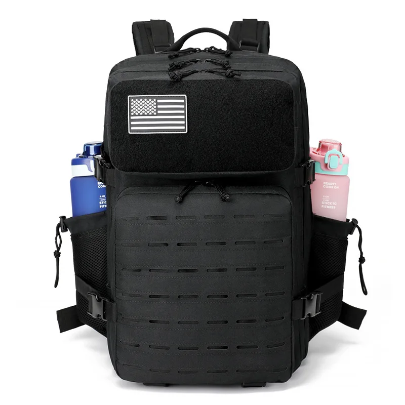 

LBS Tactical Outdoor Bag Fitness Backpack MOLLE Backpack Women's/Men's Hiking Survival Backpack Men's Dual Cup Holder