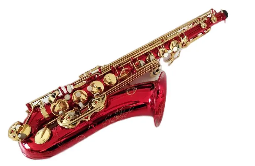 

2020 New Tenor saxophone Best quality B Flat Tenor sax musical instrument Red with professional-grade case