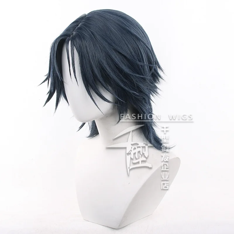 JAE LEE Peluca de Cosplay Anime Link Click Cosplay JAE LEE pelo de fibra resistente al calor + gorro de peluca gratis peluca de fiesta de Halloween para hombres