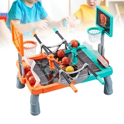 Desktop Basketball Game Brinquedos, Tabletop Basketball Toy, 2 Jogadores Foosketballing Catapult, Jump Ball Board Game